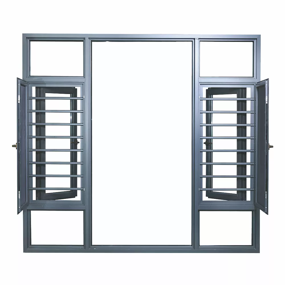 Vindusskjerm i aluminium med varmeisolasjon