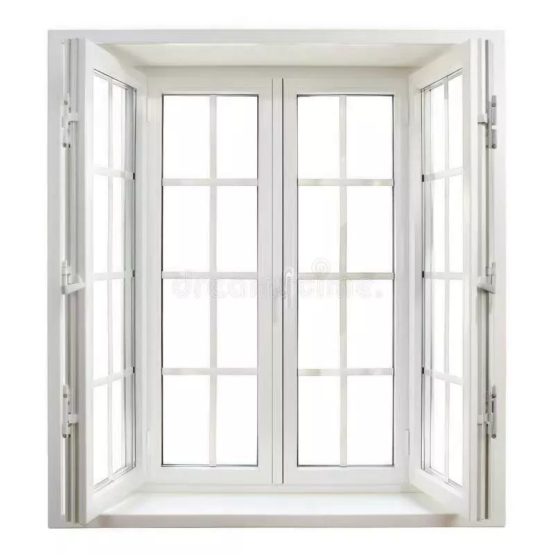 Plast-stål flat dør